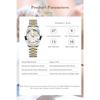 POEDAGAR Luxury Ladies Wristwatch Luminous Waterproof Date Week Woman Dress Watches Stainless Steel Watch Quartz Clock+Box