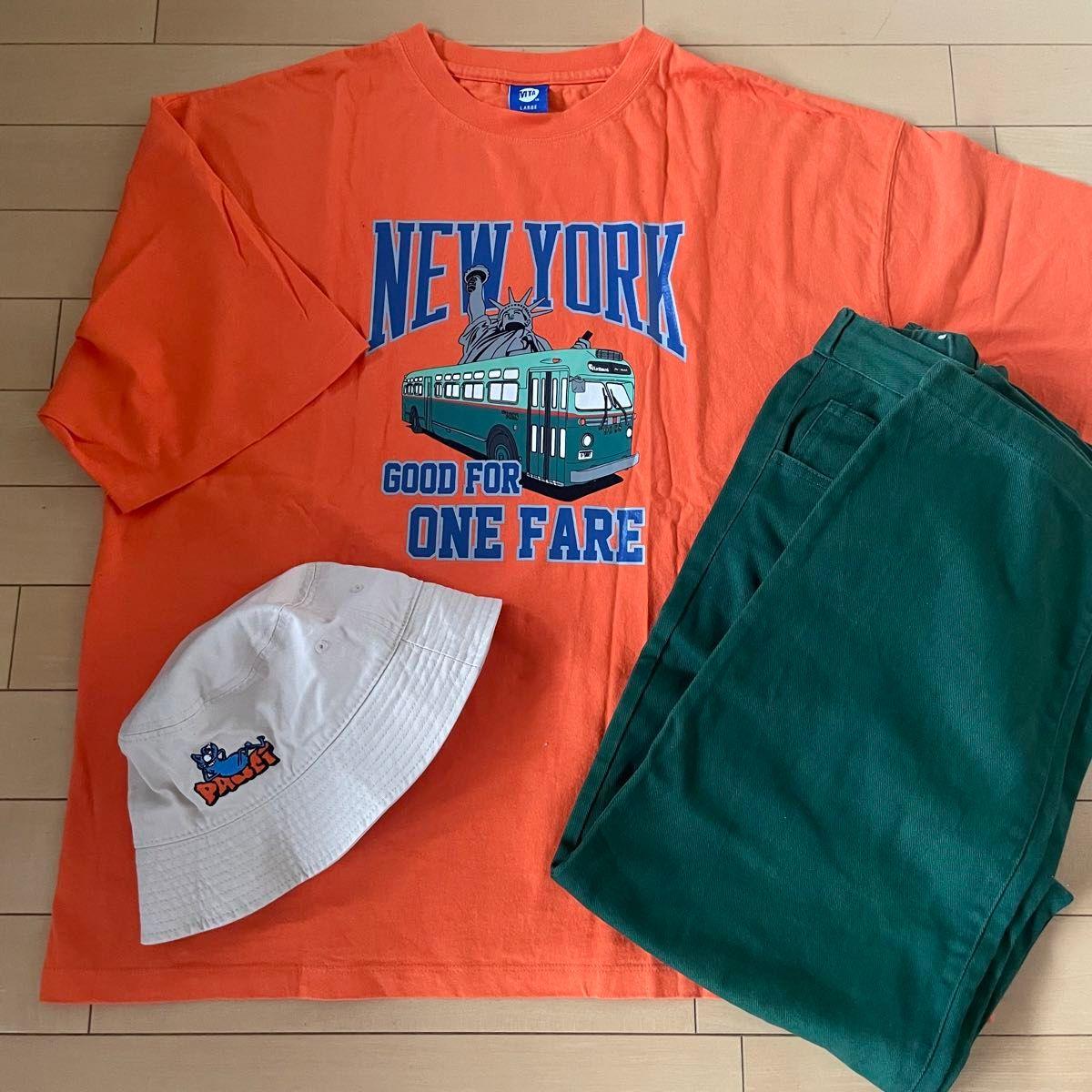 WEGO and others Men s T-shirt, Pants, Bakeha Hat, 3-piece set