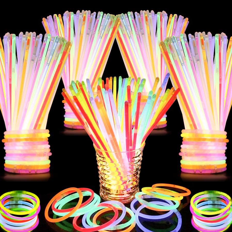 15/30/60/120pcs Glow Sticks Festival Party Atmosphere Creating Tool Fun Decor Concert Supplies Glow at Night Birthday Gift XJM