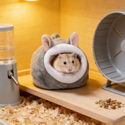 Windproof Hamster Nest Hamster House Glider Guinea Pigs Bunny Winter Plushy Nest