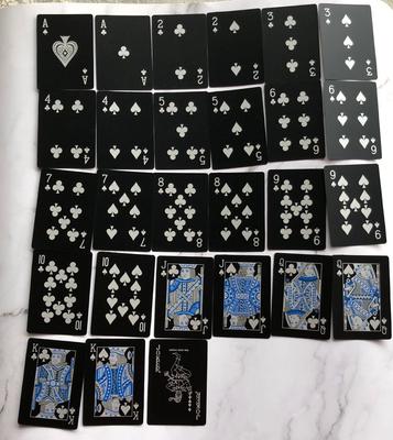 Vodotěsné PVC iluzionistické pokerové karty Sada Odolné Esteticky navržené Ideální pro herní večery Kasinové večírky Rodinná zábava Dárek