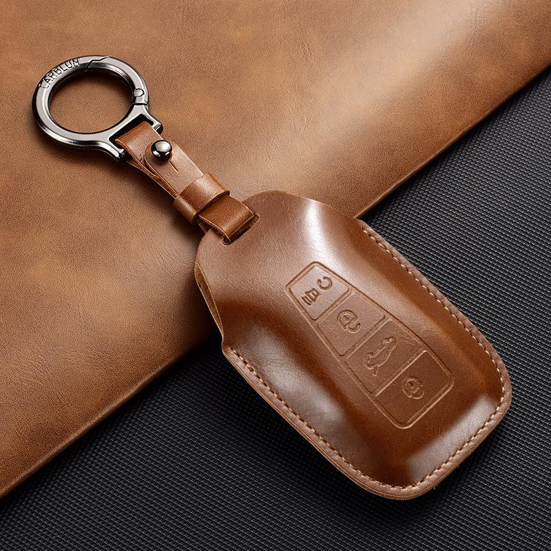 Portachiavi Geely per Emgrand Boyue, Xingyue L, Xingrui, Bin Yue, Bin Rui - Borsa in Pelle con Fibbia Geometrica Pendente