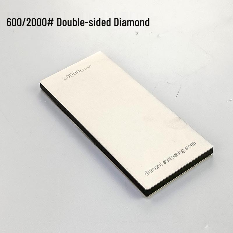 Diamond Whetstone Knife Sharpener with Non-Slip Acrylic Base - Single/Double-Sided.