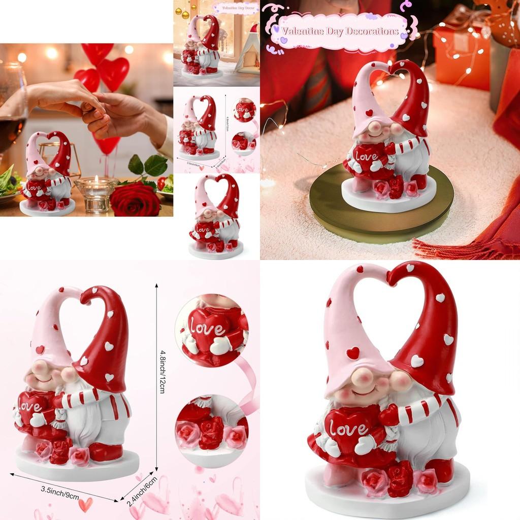 Charmante Harz-Gnom-Figur für die Heimtischdekoration Perfektes Valentinstagsgeschenk