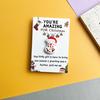 10/20/30/40/50Pcs Christmas Pocket Hug with Positive Card Emotional Support Santa Reindeer Snowman Tree Gingerbread Pocket Token Inspirational Gift