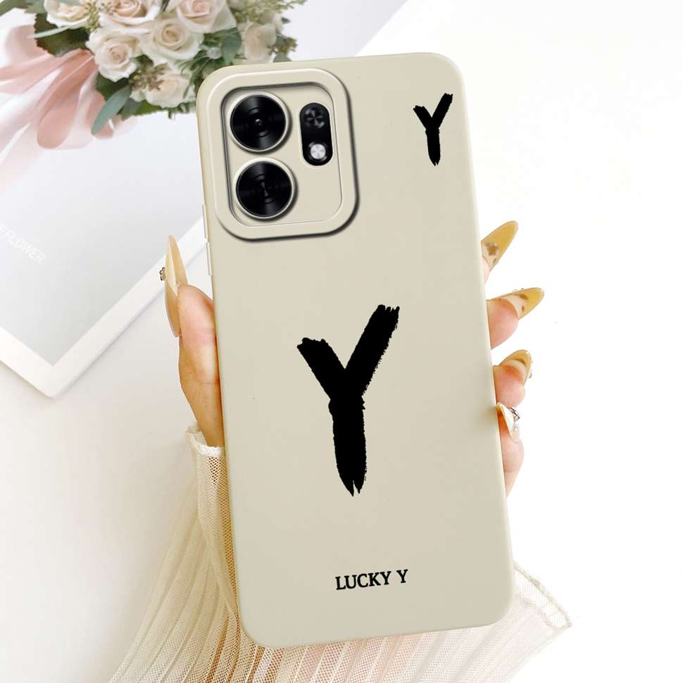 For Honor X6d X6D 5G Case LNA-NX1 Simple Lucky Letters A-Z Silicone Back Cover For Honor Play 60A 60a 5G NLA-AN00 Bumper Shell