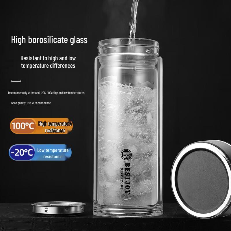 FUGUANG Shixi ZHENPIN Double-Layer Glass Cup