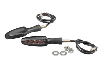 Kijima 219-5193 Motorcycle Parts LED Turn Signal, High Brightness 4 LED, Smoke Lens Specifications, E-Mark Certified,