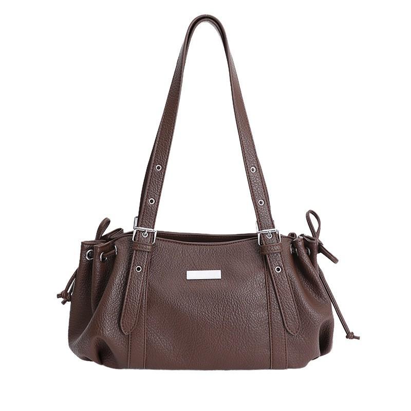 High-quality Retro Bag Women s 2025 New Fashionable Commuter Shoulder Casual Large-capacity Portable Boston