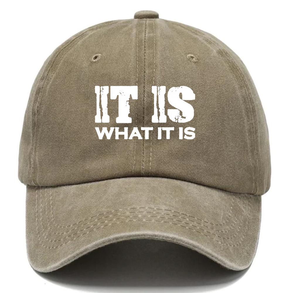pc It Is What It Is Hat Casual Hats for Men Fashion Hat for Men Outdoor Casual Style Hat Adjustable Hat Breathable Lightw