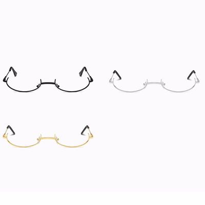 Female Male Oval Glasses Frame Spectacle Frames Half Frames Glasses Frame Photography Decoration