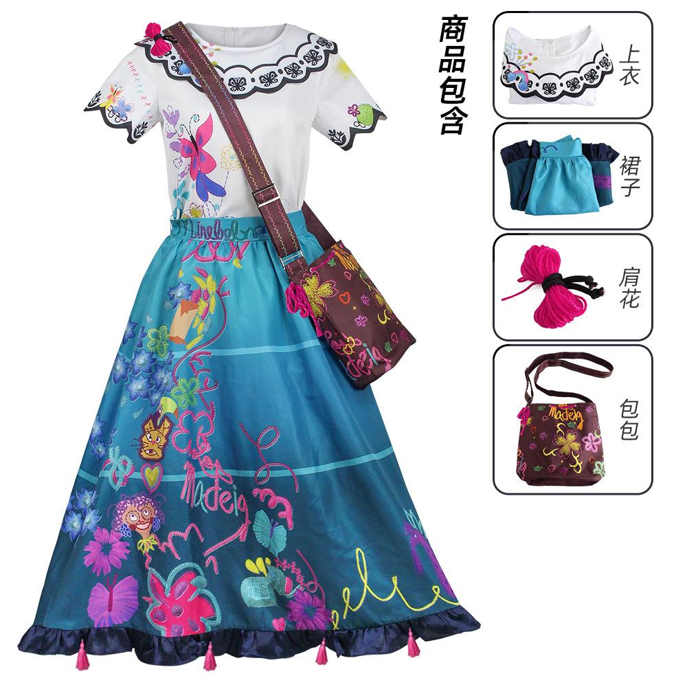 Magical House Full Princess Isabella Cosplay Costume Dress Children For