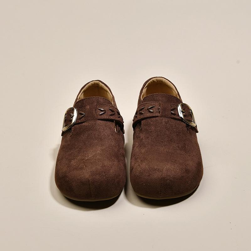 

Thick-soled inner height-increasing Birkenstocks women s 2025 new autumn versatile small loafers one-pedal casual single shoes 40 темно-коричневого