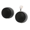 Pair Mini Dome Tweeter 10W 4 Ohm  Round Speaker Attachment Black Universal Automobile O System