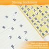 7500 Pcs 1-500 Round Number Stickers Labels, 15 Sets Self-Adhesive Round Labels, 0.4 Inch Consecutive Small Number Decals Inventory Stickers for