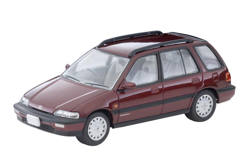 TOMYTEC Tomica Limited Vintage Neo Honda Civic Shuttle 56i Red 1990 Model 339021 1/64 LV-N297b (Finished Product)