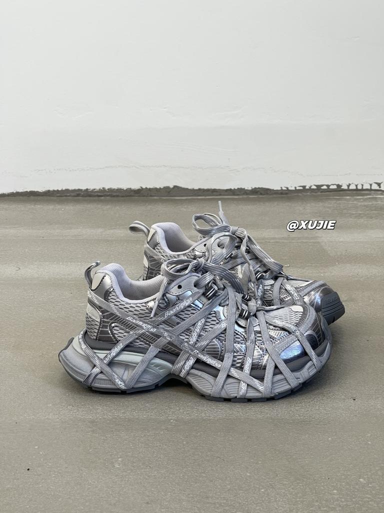 Ins super ogień paryski srebrnoszary buty taty męskie i damskie takie same modne wszechstronne trendy gruba podeszwa podwyższające buty codzienne