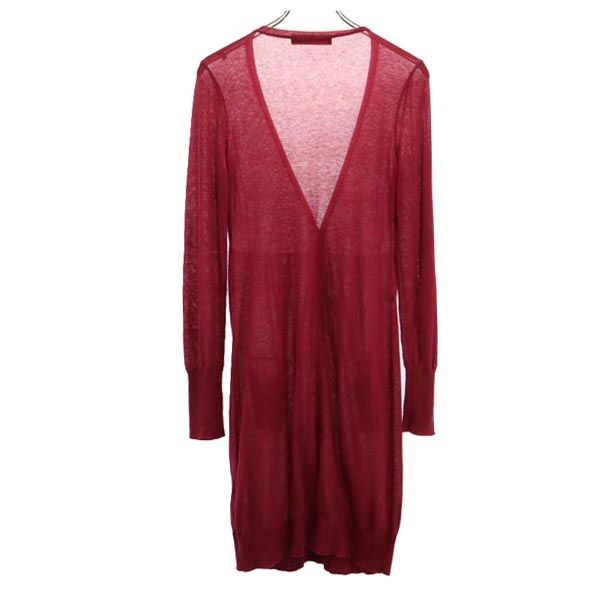 LOVEMOSCHINO Long Sleeve Knit Long Cardigan USA6 With Belt Loop Women Used