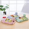 creativity Bamboo fiber baby tableware creative cartoon car plates children dividing bowls children's gifts anti fall tableware