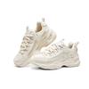 Skechers DLites 4.0 Pearl Bear Fabric Leather Comfortable Low-Top Dad Shoes Women Sneaker Off-White 896156-OFWT