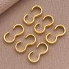 18K Gold-Plated Copper Three-Character Buckle Clasp for DIY Jewelry: Bracelet, Necklace, or Pendant End