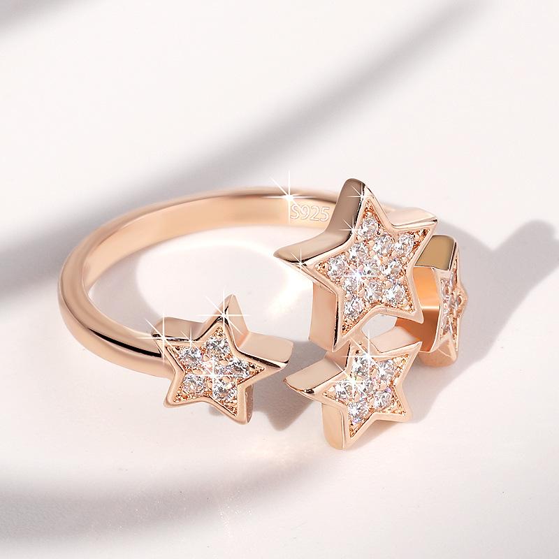 Lindon Classic Copper Alloy Zircon Ring Ladies Jewelry Wedding Promise Party Gift