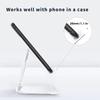 2Pcs Acrylic Lazy Phone Stand Clear Rack Smartphone Bracket Simple Cell Phone Holder  for Desktop