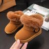 2025 Winter Fleece-lined Girls' Snow Boots - Warm Short Boots for Kids