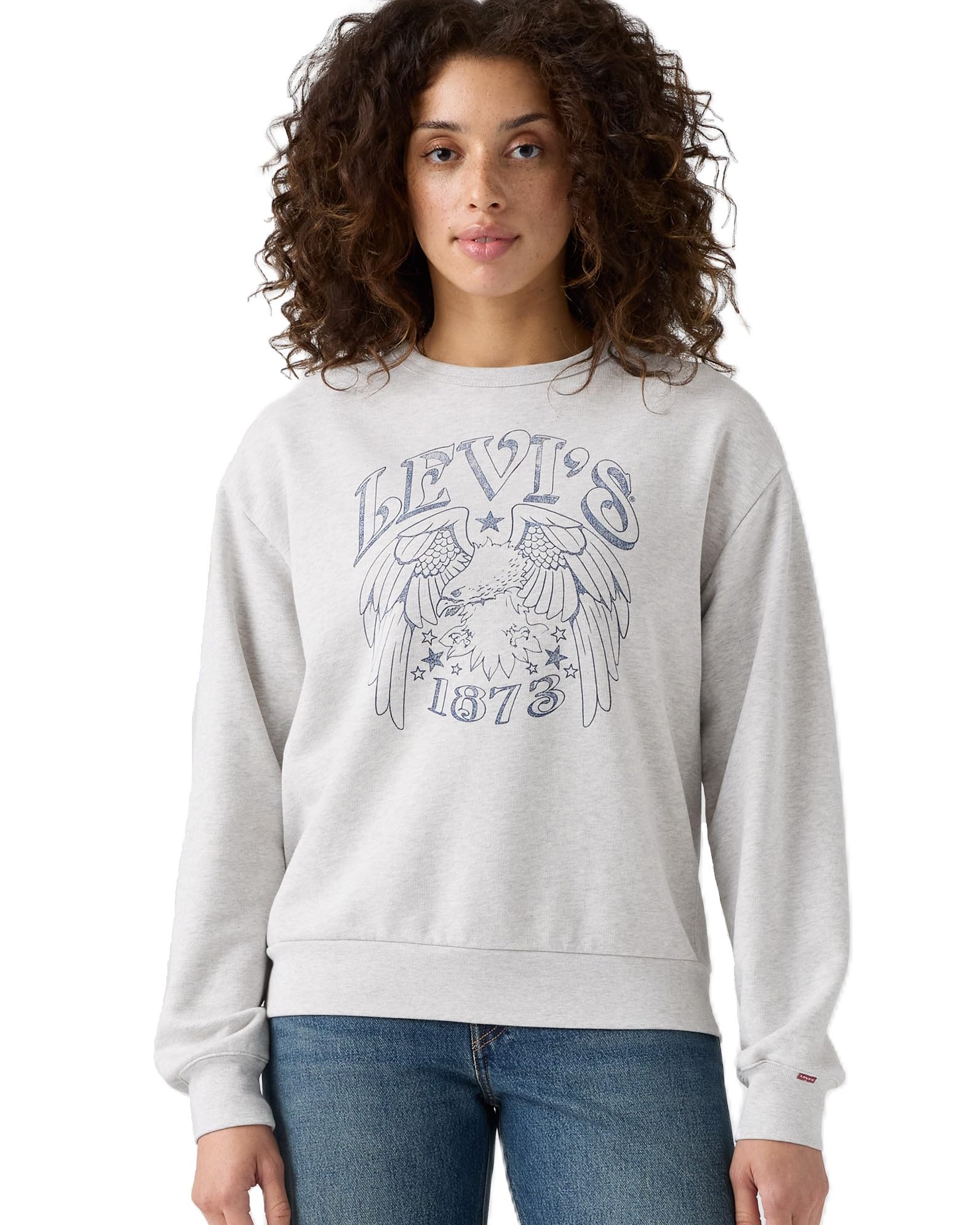 Levi s SIGNATURE Graphic Crew Neck Long Sleeve Women s A7288-0100 US S