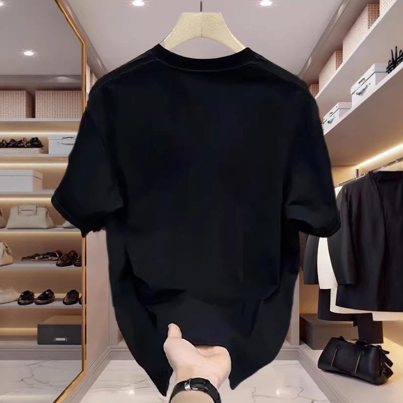 Cross-Border Special Explosive Goods Good Goods 100% Cotton Short-Sleeved T-Shirt Summer Loose Oversize Versatile Letters Off