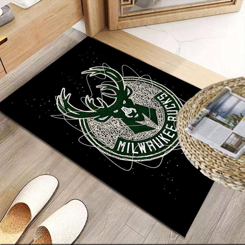 Bucks Team Logo Carpet, Kitchen Rugs, Yoga Mat, Non-Slip Mats, Rug for Bathroom, Living Room Bedroom, Camping Rugs Christmas Gift
