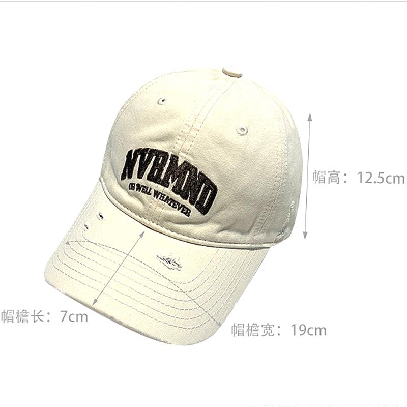 Șapcă de baseball de primăvară și vară Personalitate Retro Femei Sporturi în aer liber Ciclism Moda Letter Soft Top Pălărie de culoare uni