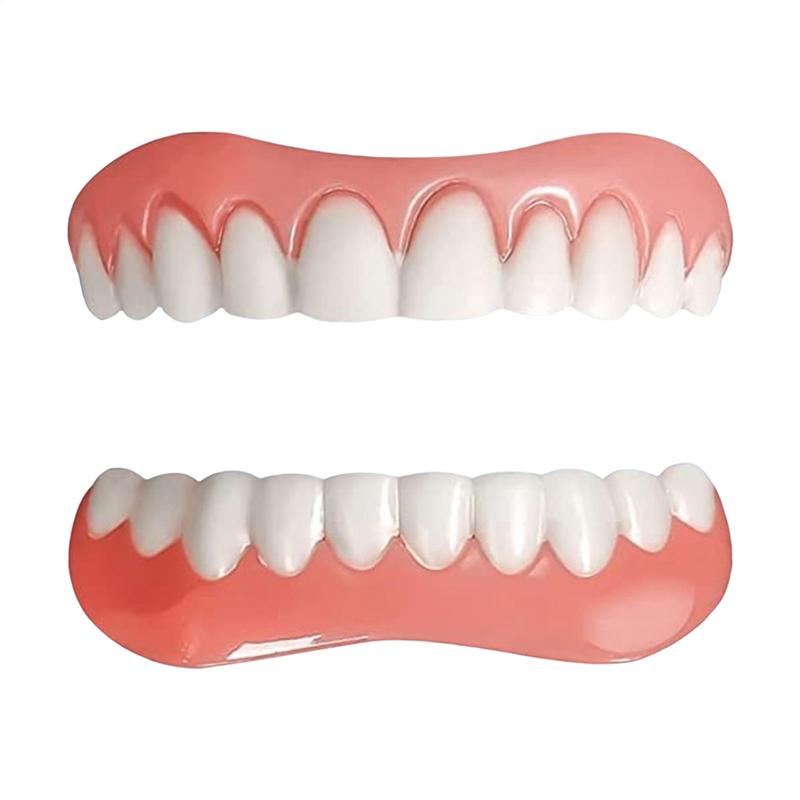 Nature Silicone Denture Liner Kit Denture Reliners Veneers Snap in Teeth Comfort Fit Tooth Repair Kit Comfortable Denture Set