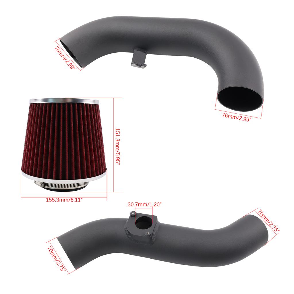 DESEMPENHO Para Subaru Impreza 02-07 WRX STI 2.0L 2.5L Turbo JDM Sistema de Admissão de Ar Frio