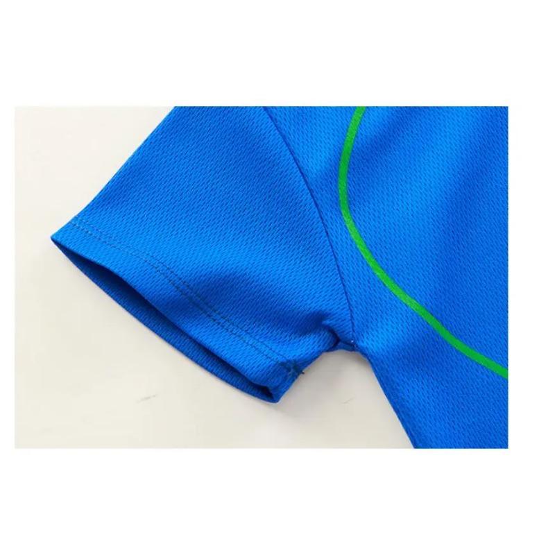 Children's Set Boys' Summer Korean Version Letter Printed Quick Drying Short Sleeved Shorts Sports