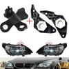 4pcs Car Headlight Bracket Mount Holder Clips Right+Left For BMW E60 E61 525i 530i 540i 545i 550i 63126941478 63126942478