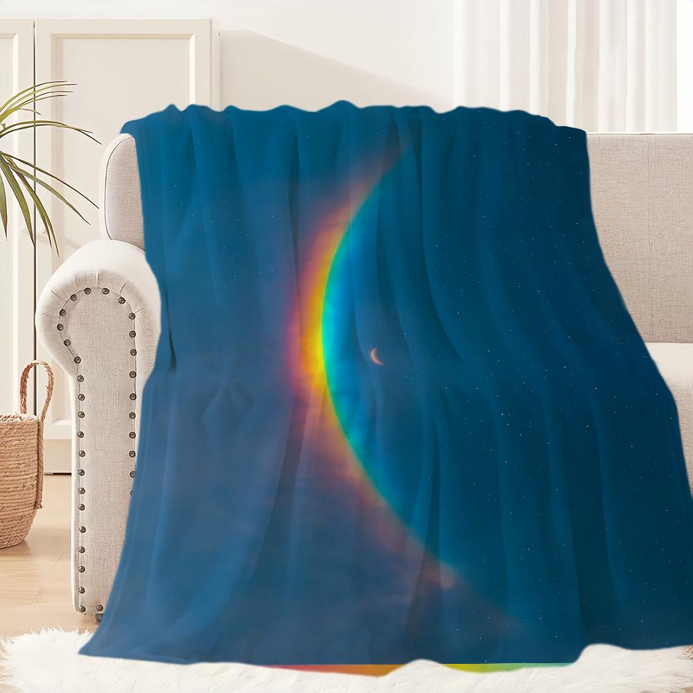 Coperta Peluche Moon Music di Coldplay Tappeto Morbido per Sonnellino Divano Soggiorno Caldo Ufficio Camera da Letto Compleanno Casa Viaggio Regali per Bambini