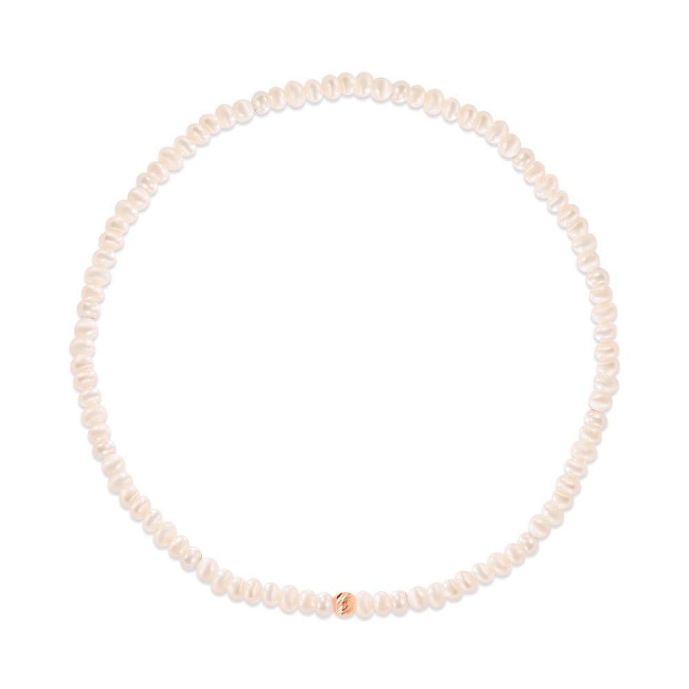 

[Bnbgold] 14K/18K Petite Cut Ball Pearl Wish Bracelet Chb41122 14K yellow gold