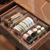 Clear Makeup Brush Holder Plastic Cosmetic Storage Box Durable Transparent Storage Box  Living Room