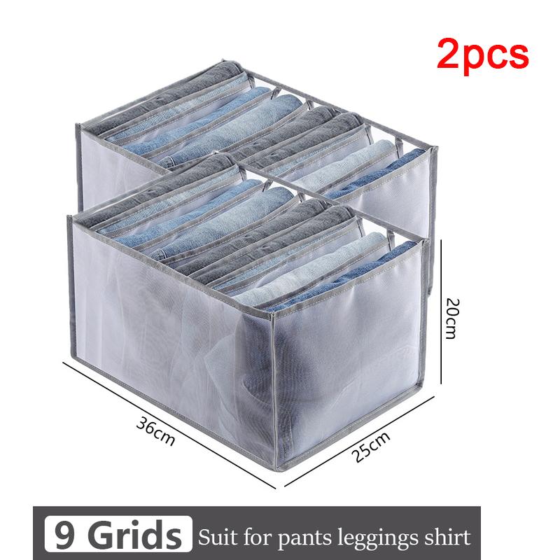 Cabinet Organizer Closets Clothes Organizer Pants Jeans Storage Box Drawers Underwear Socks T-Shirt Wardrobe Storage Organizers