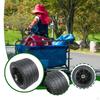 16,7 cm Wagenrad Ersatzrolle, Outdoor-Utility-Wagen für Einkäufe, Strandausflüge,