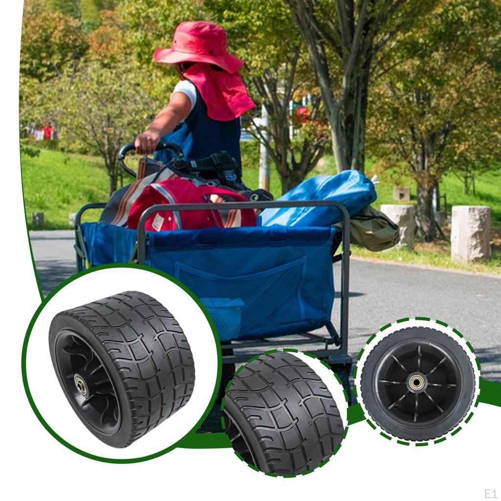 16,7 cm Wagenrad Ersatzrolle, Outdoor-Utility-Wagen für Einkäufe, Strandausflüge,