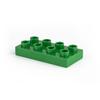 Big Size Block Thin Brick 2x4 10pcs/lot Education Building Blocks Compatible with Duplo Bricks Plastic Toys for Children