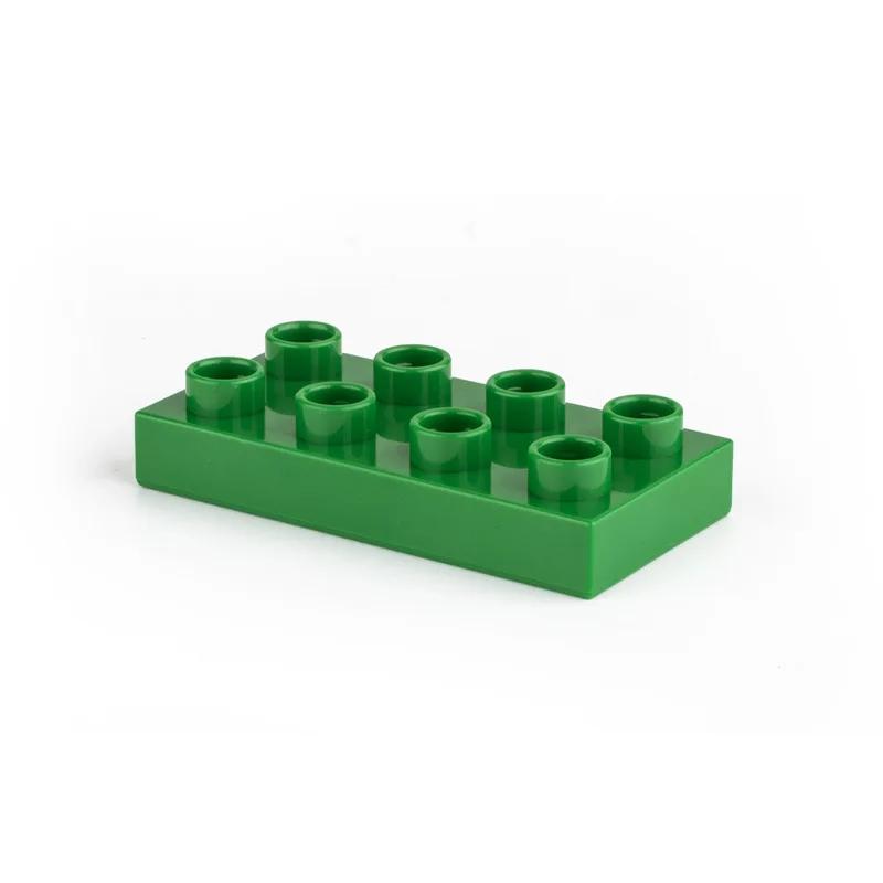 Big Size Block Thin Brick 2x4 10pcs/lot Education Building Blocks Compatible with Duplo Bricks Plastic Toys for Children