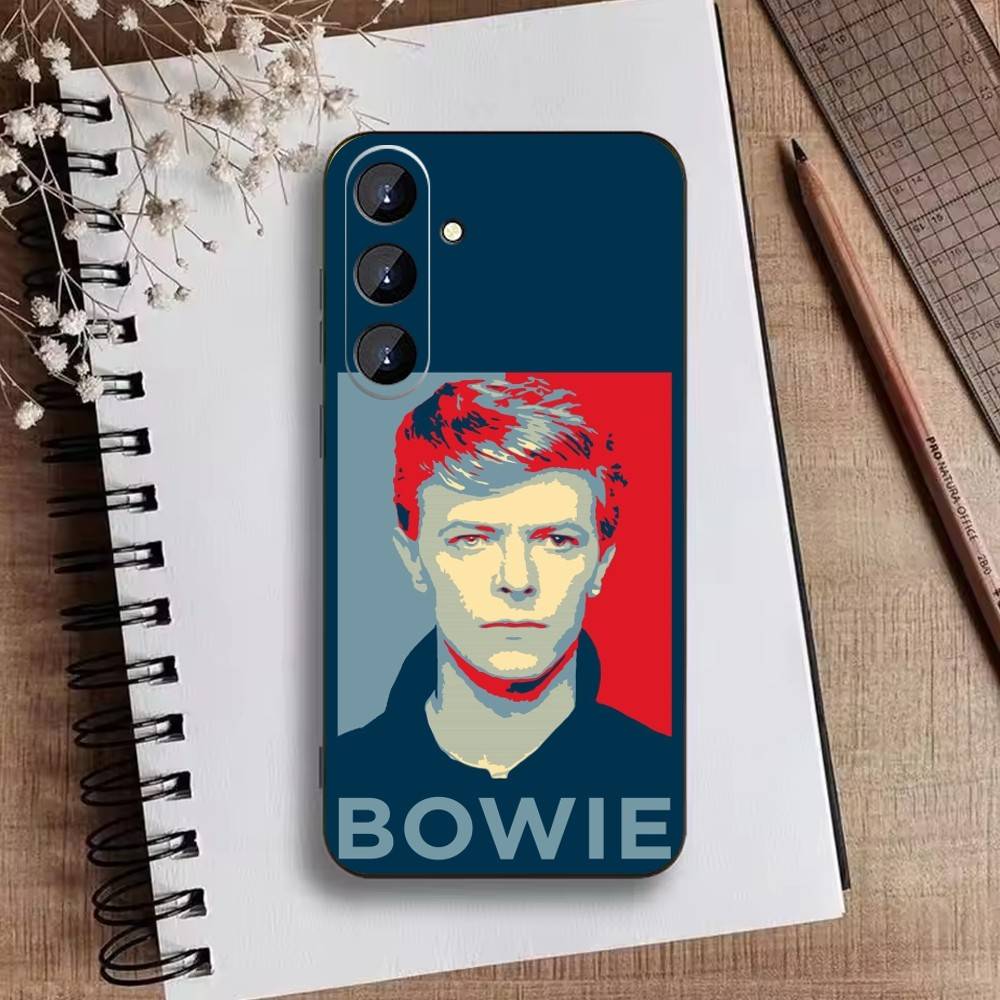 Singer S-David B-Bowie Phone Case For Samsung Galaxy A73,A21s,A22,A31,A52,A53,A71,A41Soft Black Shell