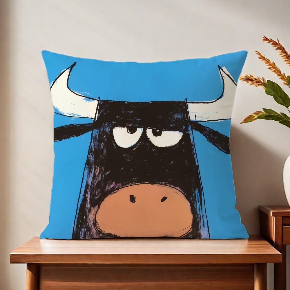Animals cute cartoon cushion cover For Pillow Printing Sofa Decoration Home Car Room Coffee Shop Office Nordic Simplicity