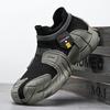 Trendy Men's Mecha Shoes Breathable Knitted Casual Sports Shoes Mid Top Socks Shoes Comfortable Sock Sneakers Sock-like Shoes