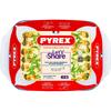 Plato rectangular - - Compartamos - 39 x 25 cm - Vidrio
