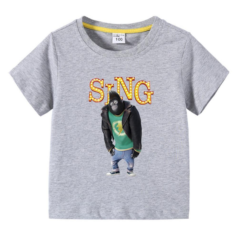 

Kids Clothing Short Sleeve t shirts Sing Movie Graphic Children s Summer Casual Cute Tee 100