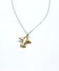 Bonbeau Tiny Airplane Pendant Simple Necklace Airplane Pendant Silver Chain Necklace